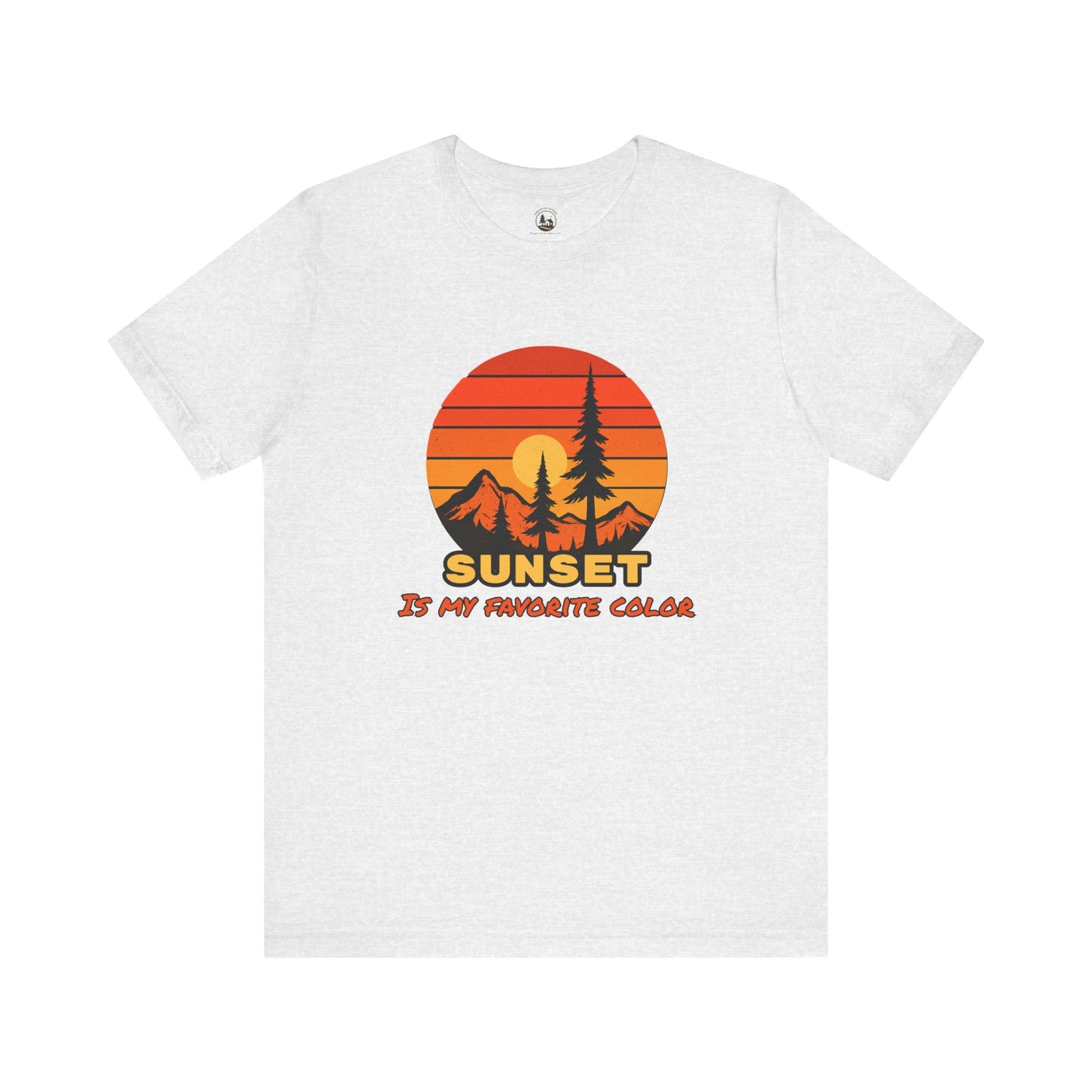 Sunset Mountain Graphic T-Shirt Gift For Outdoor Enthusiast