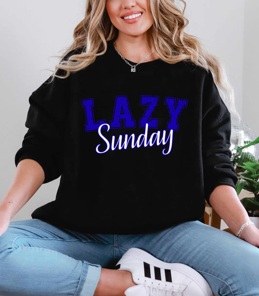 Lazy Sunday Graphic Sweatshirt – Cozy Weekend Vibes Shirt