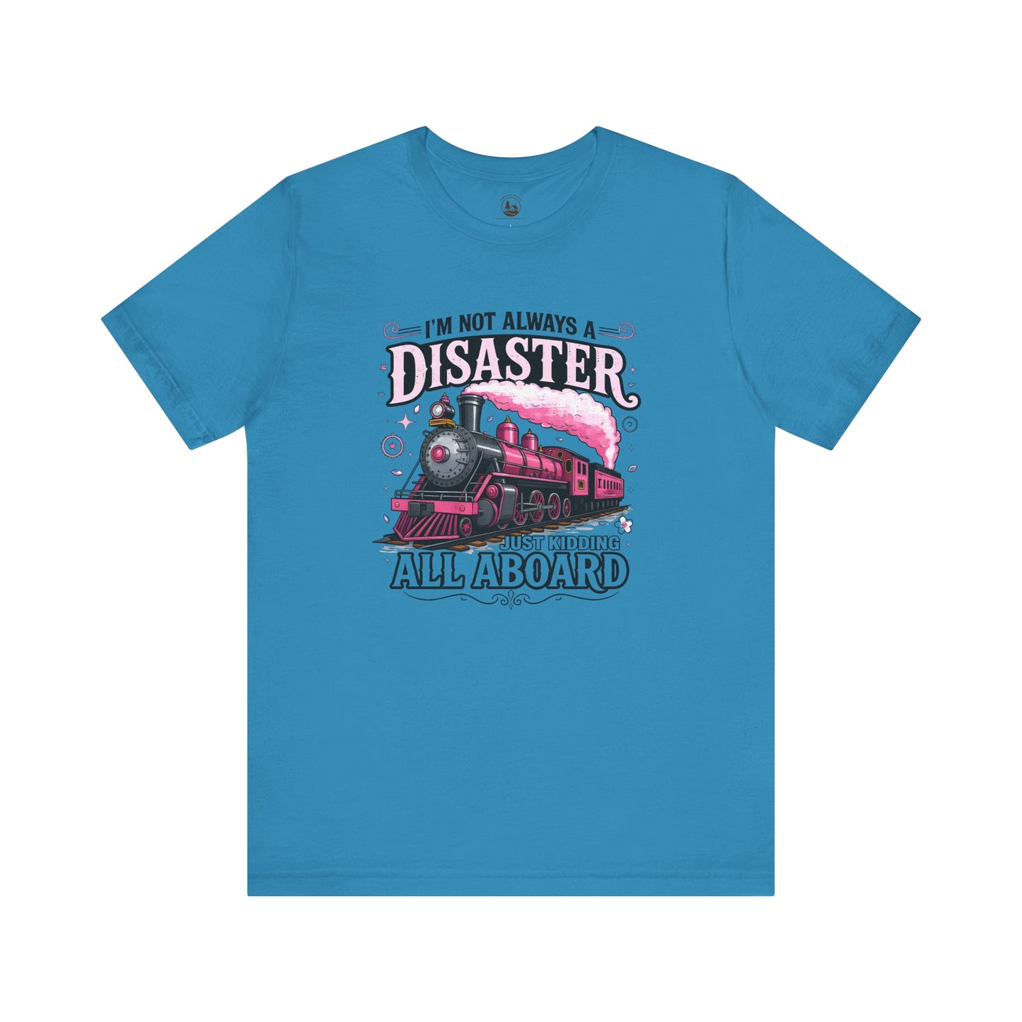 I'm Not Always a Disaster Tee, Vintage Train Graphic Shirt