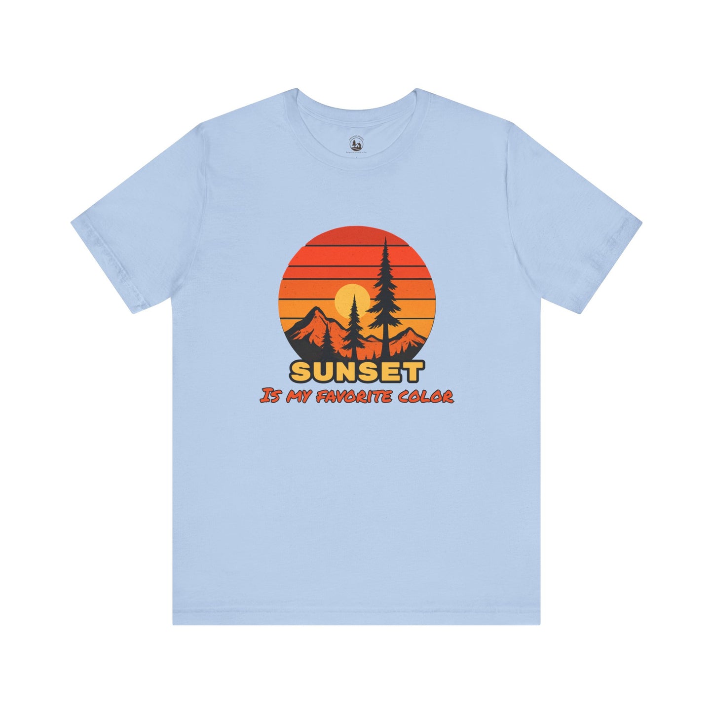 Sunset Mountain Graphic T-Shirt Gift For Outdoor Enthusiast