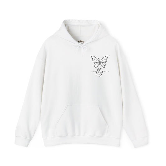 Spread Your Wings Butterfly Hoodie, Inspirational Women's Hoodie, Nature Lover Hoodie, Cottagecore Butterfly Sweatshirt, Motivational Quote HoodieUnisex Heavy Blend™ Hooded Sweatshirt