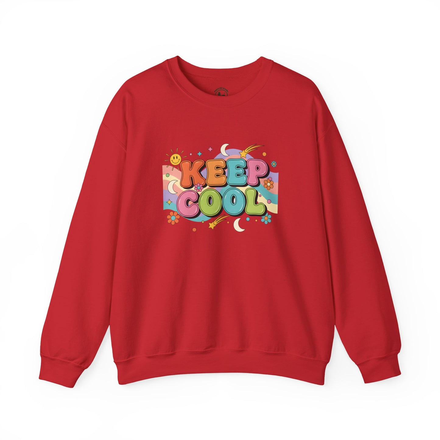 Keep Cool Retro Crewneck Sweatshirt – Unisex Vintage 70s Style