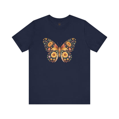 Floral Butterfly Vintage Tee
