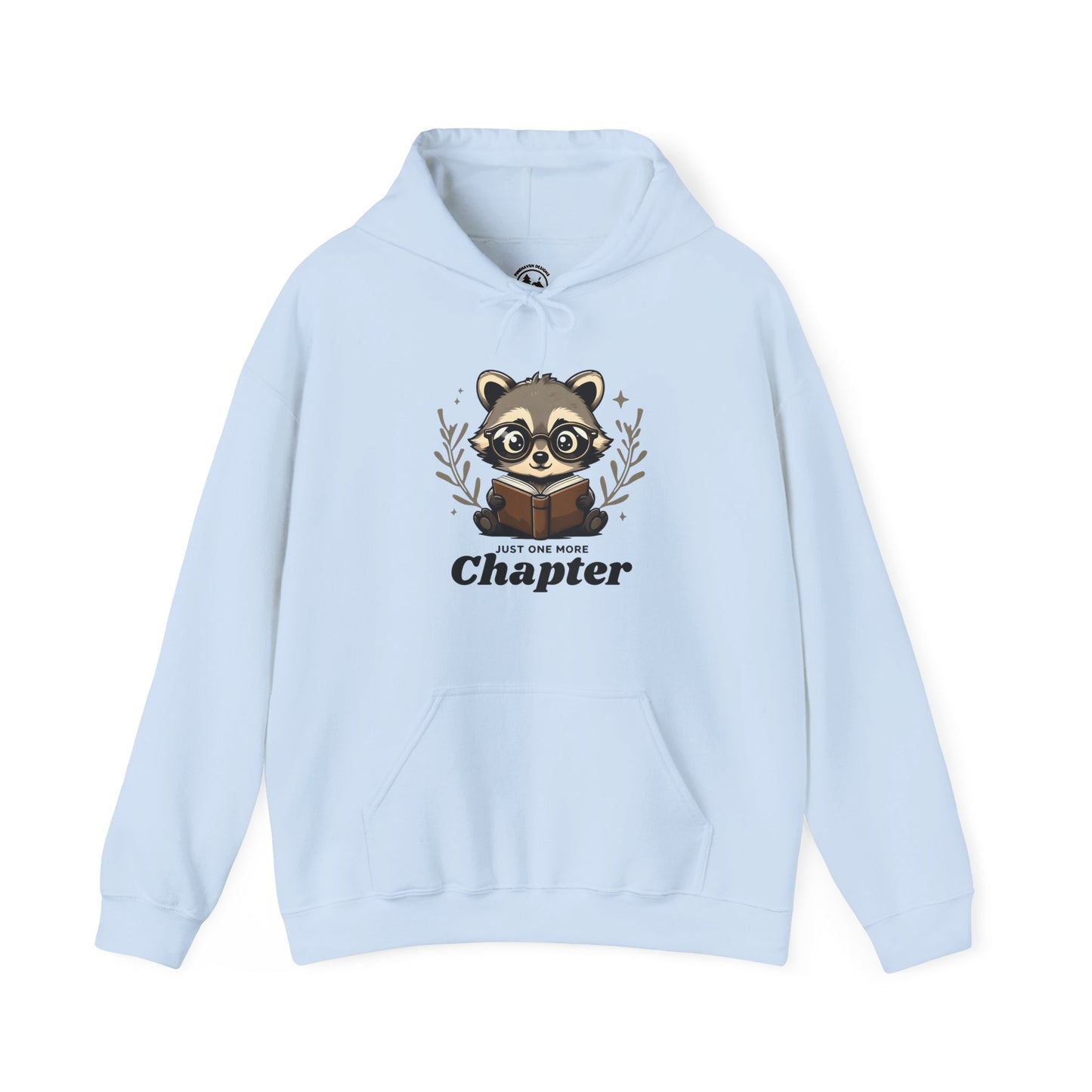 Just One More Chapter Charming Reading Raccoon Hoodie