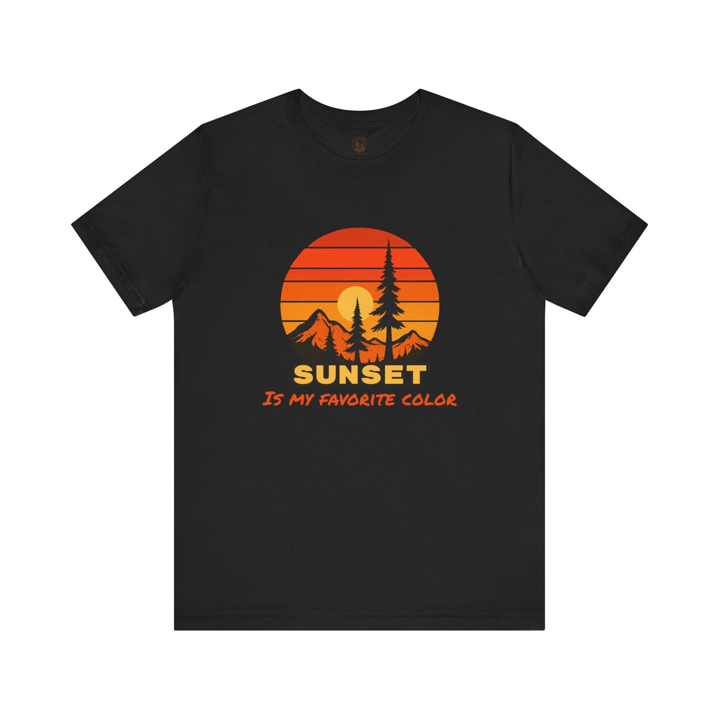 Sunset Mountain Graphic T-Shirt Gift For Outdoor Enthusiast