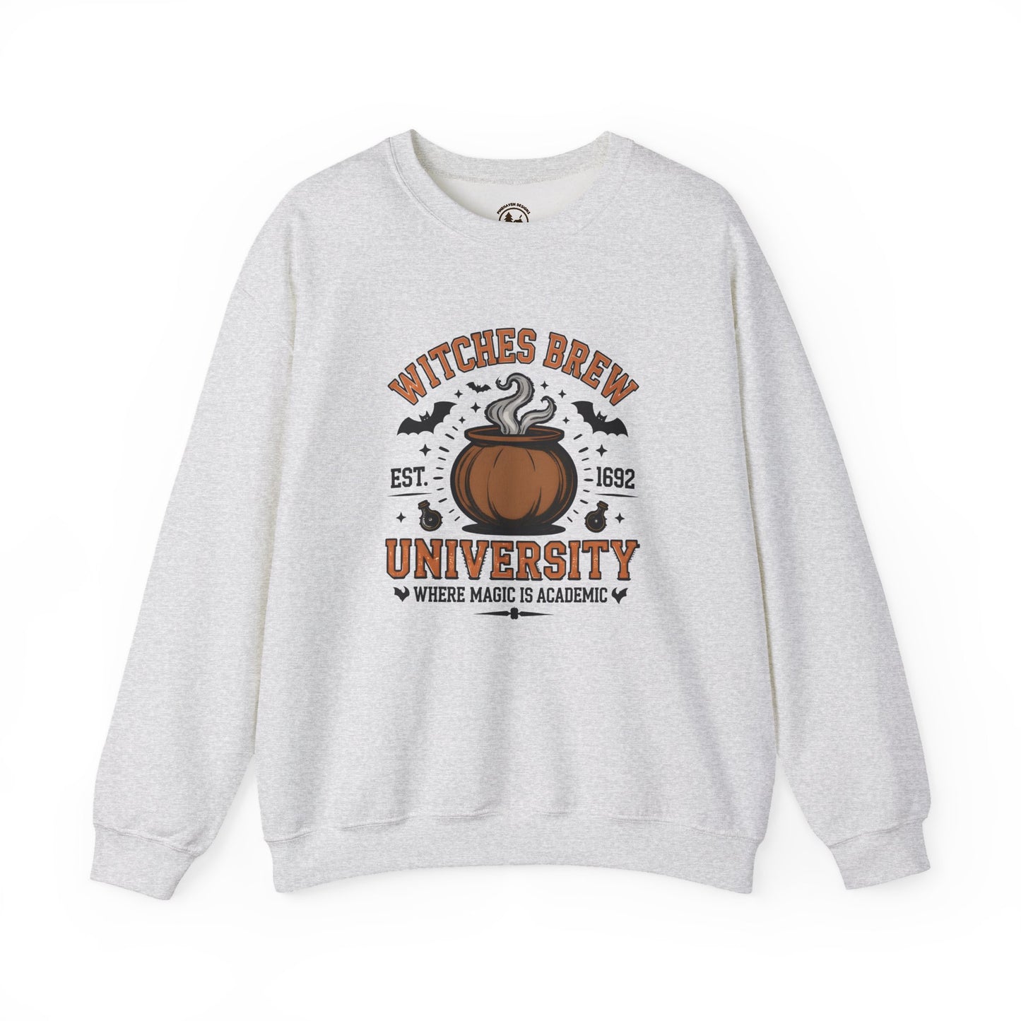 Witches Brew University Crewneck Sweatshirt, Cozy Halloween Apparel