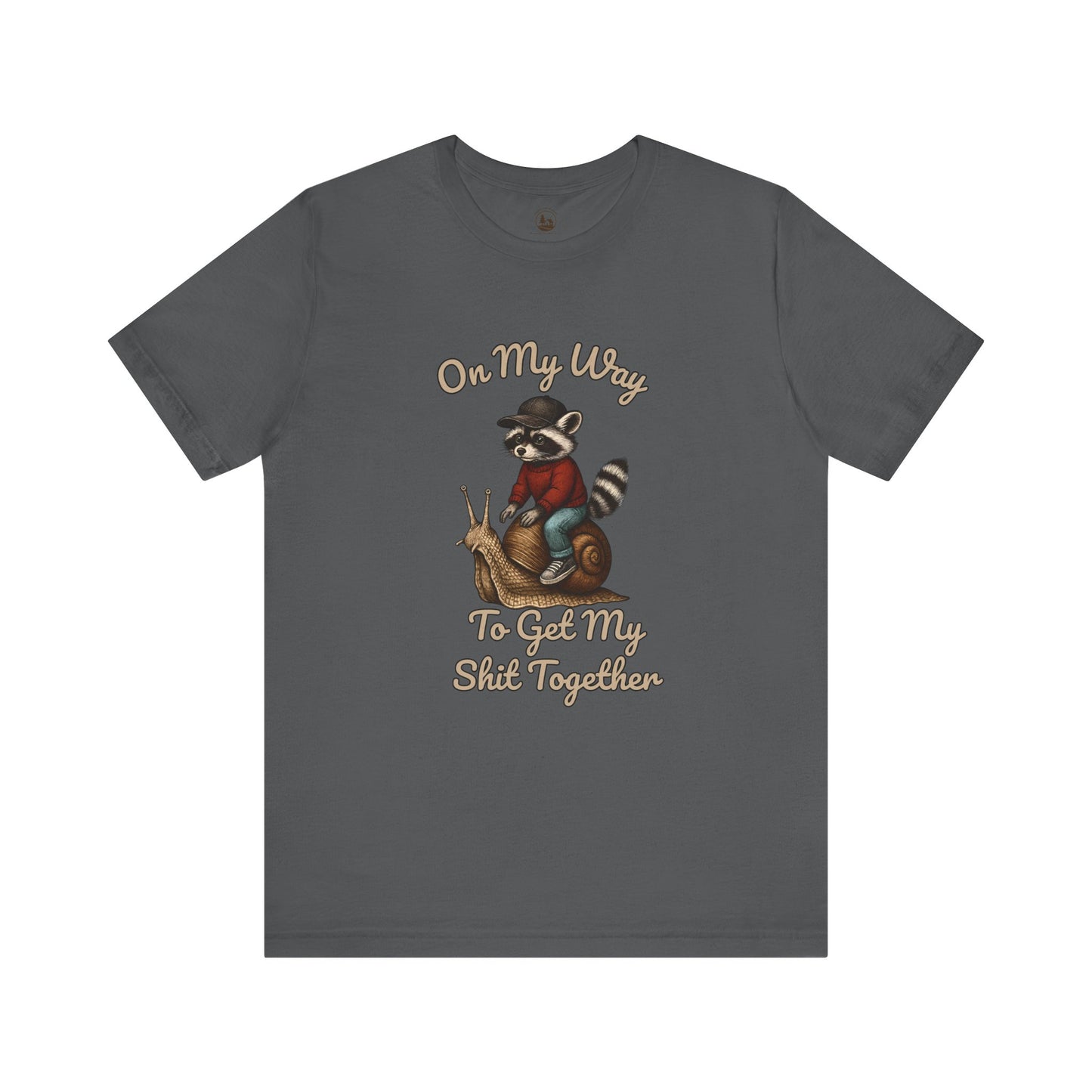 On My Way to Get It Together T-Shirt, Funny Raccoon Graphic