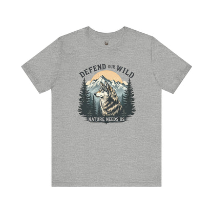 Defend Our Wild, Wolf Unisex T-Shirt