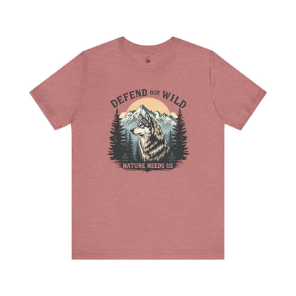 Defend Our Wild, Wolf Unisex T-Shirt