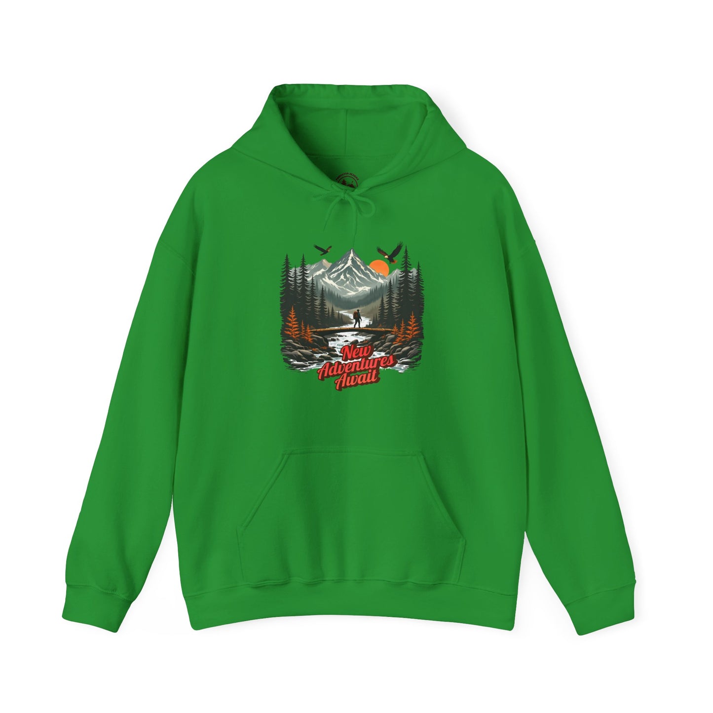 New Adventures Await Hoodie | Hiking Mountain Adventure Sweatshirt