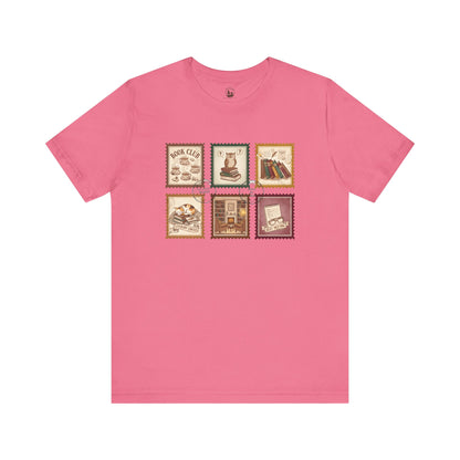 Book Club T-Shirt – Vintage Literary Stamp Design