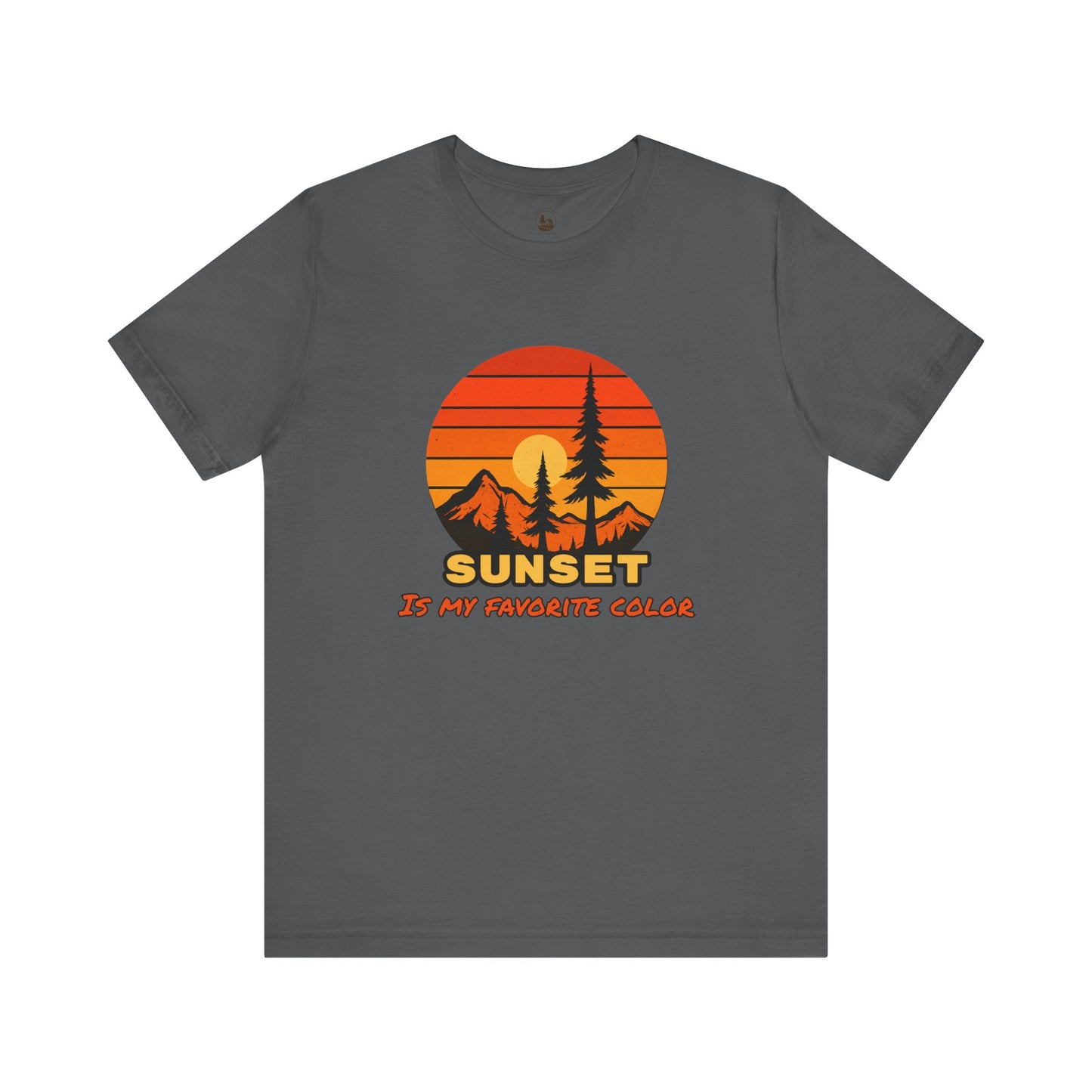 Sunset Mountain Graphic T-Shirt Gift For Outdoor Enthusiast