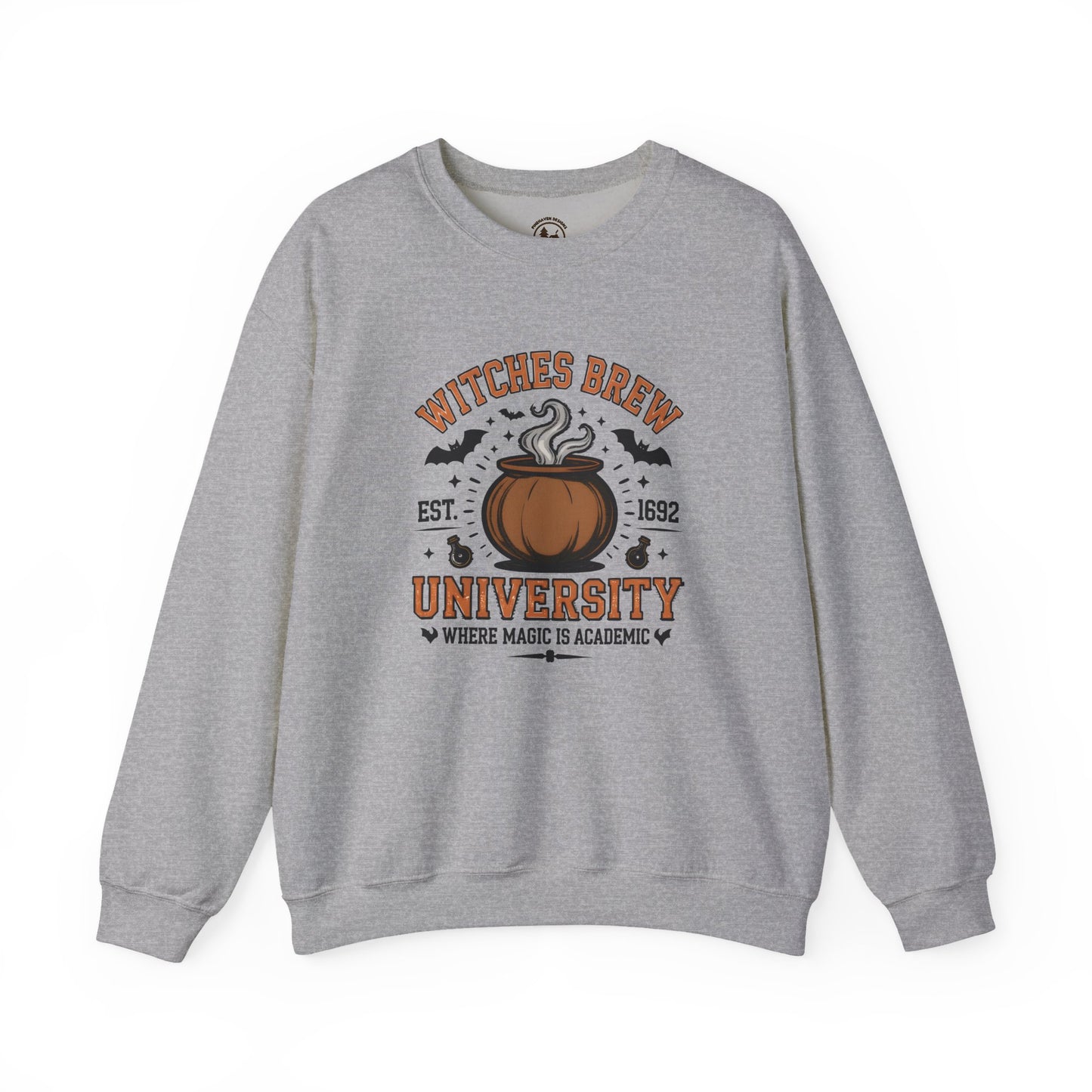 Witches Brew University Crewneck Sweatshirt, Cozy Halloween Apparel