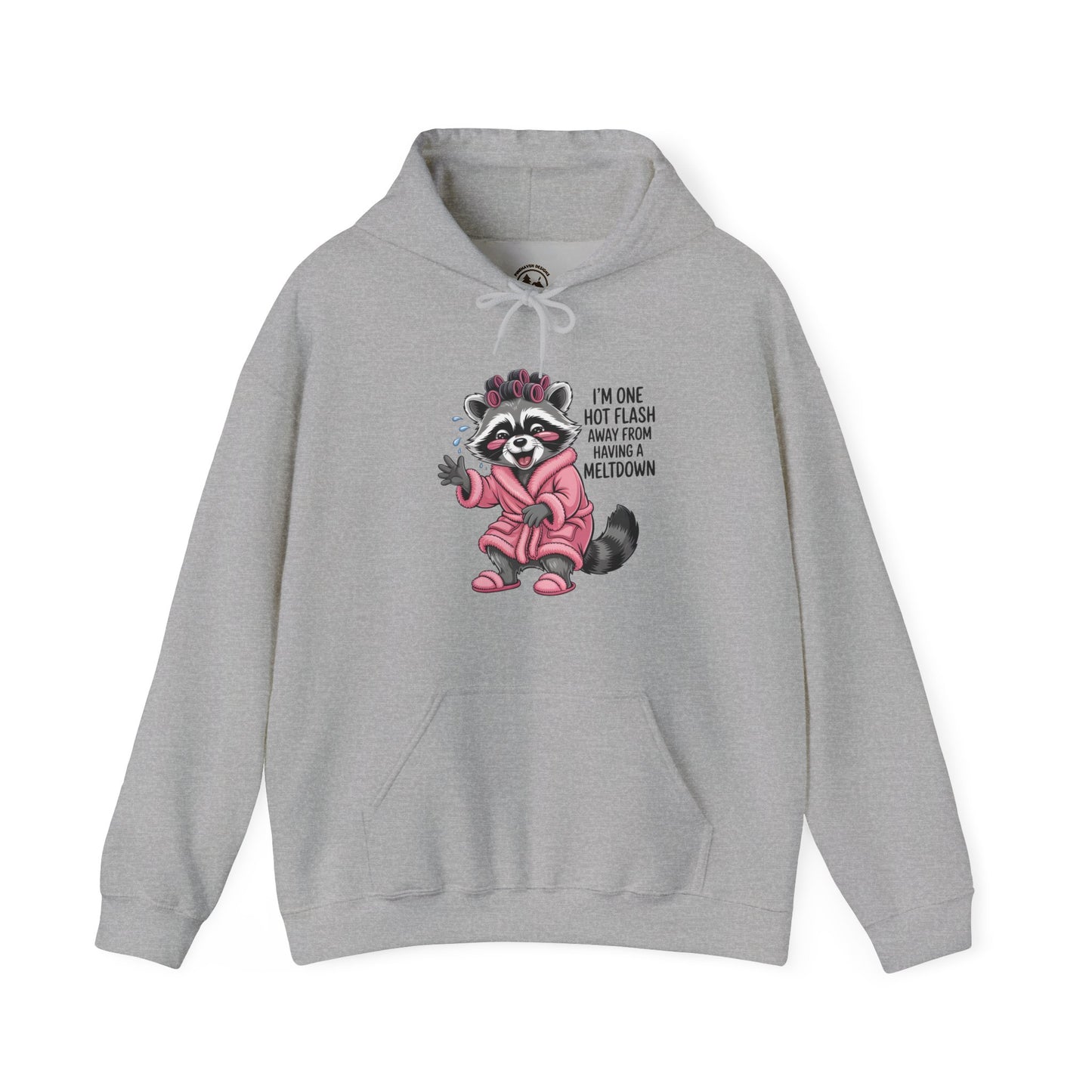 Cute Raccoon I'm One Hot Flash Away From Having A Meltdown Hoodie
