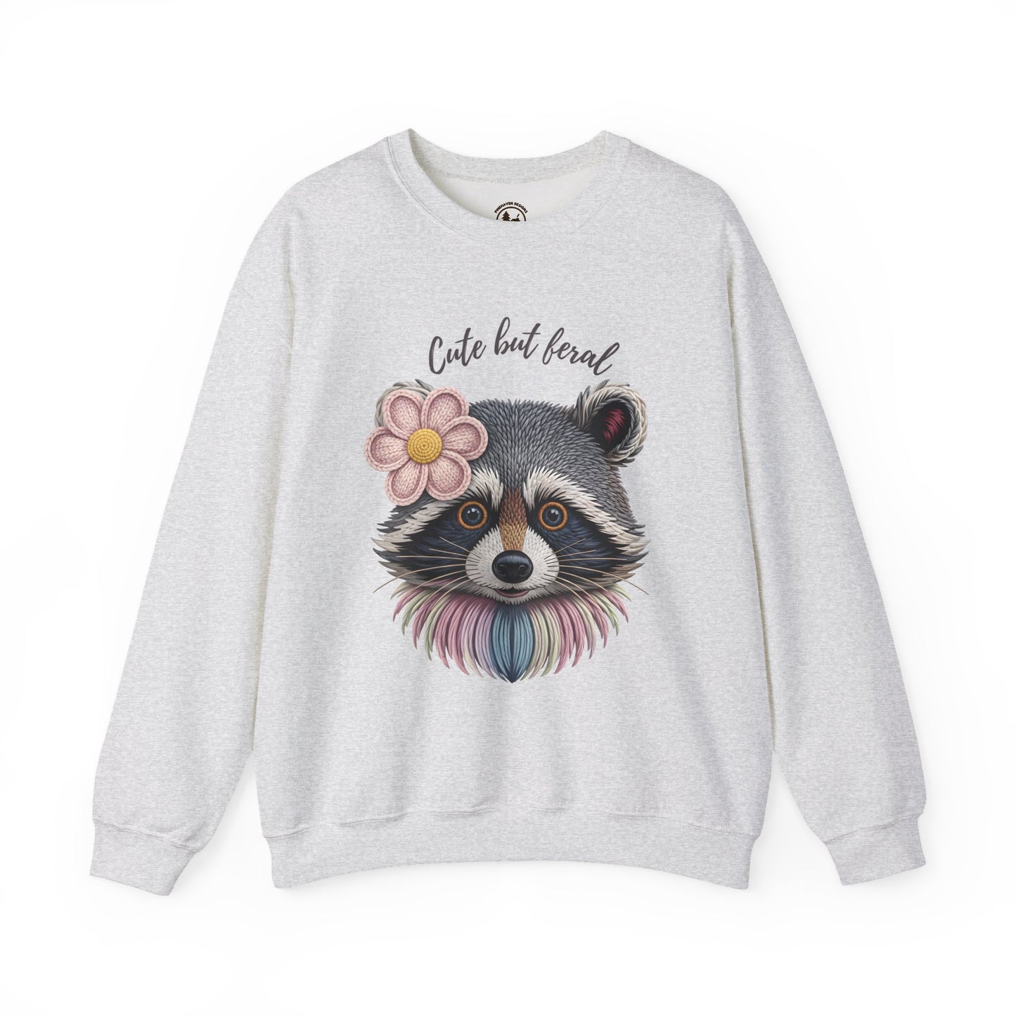 Cute But Feral Raccoon Sweatshirt