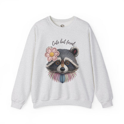 Cute But Feral Raccoon Sweatshirt