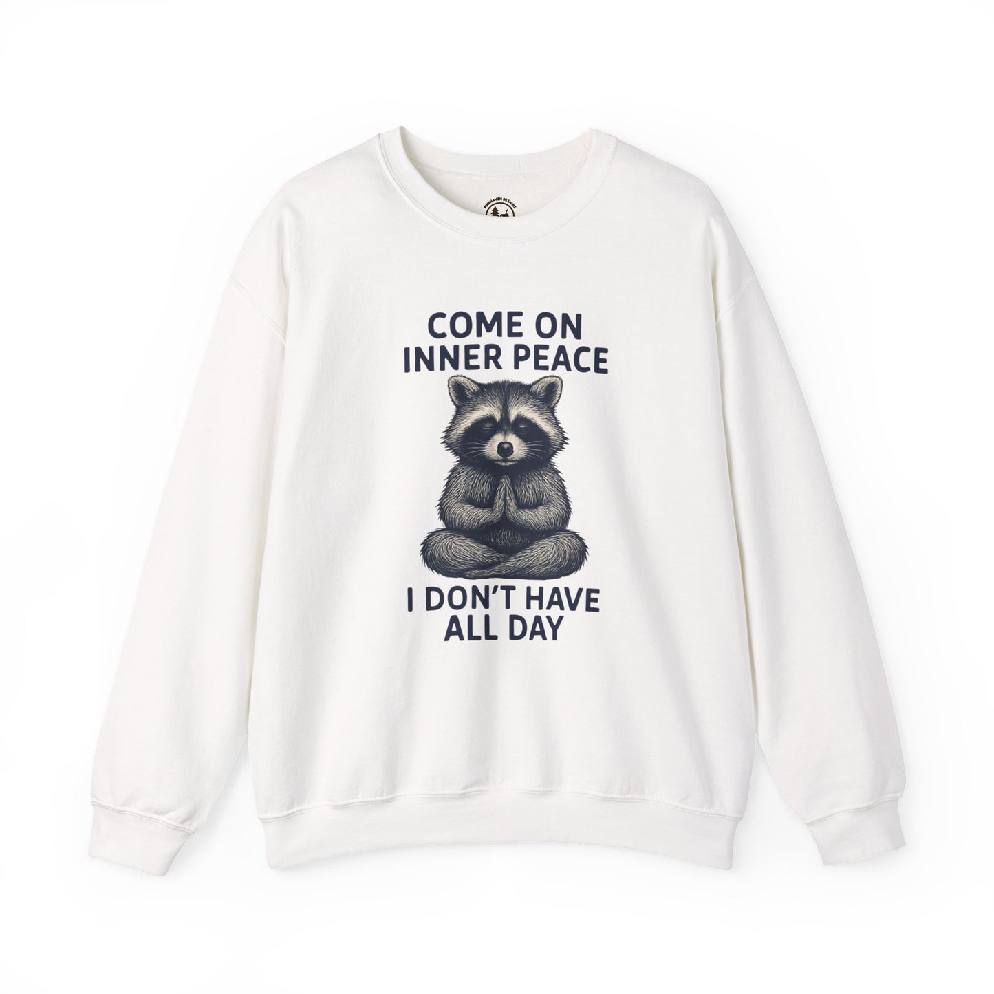 Come On Inner Peace Meditating Raccoon Sweater
