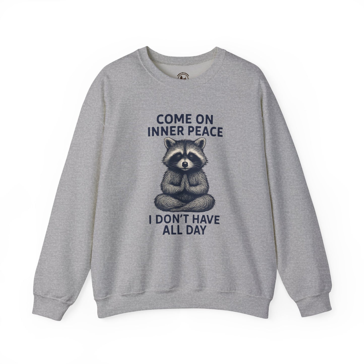 Come On Inner Peace Meditating Raccoon Sweater