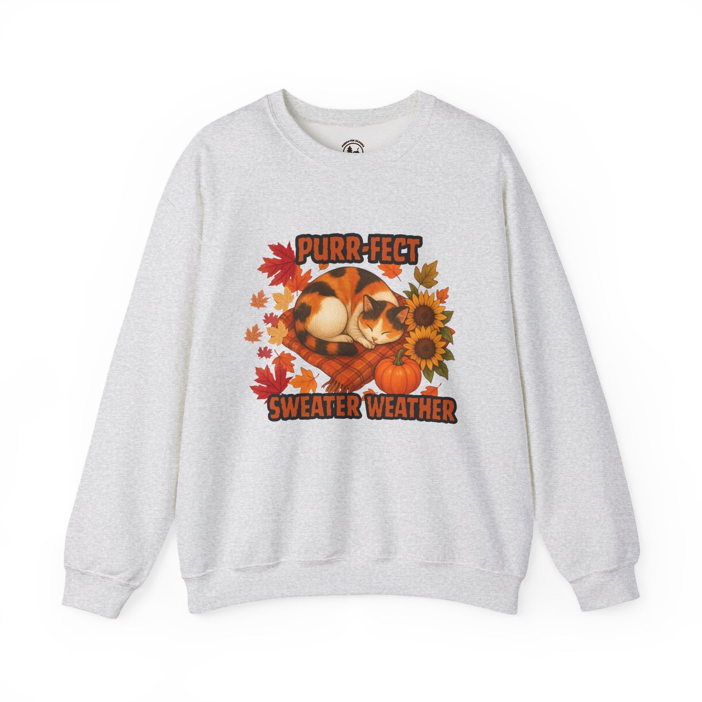 Purr-Fect Sweater Weather Sweatshirt Cute Fall Crewneck