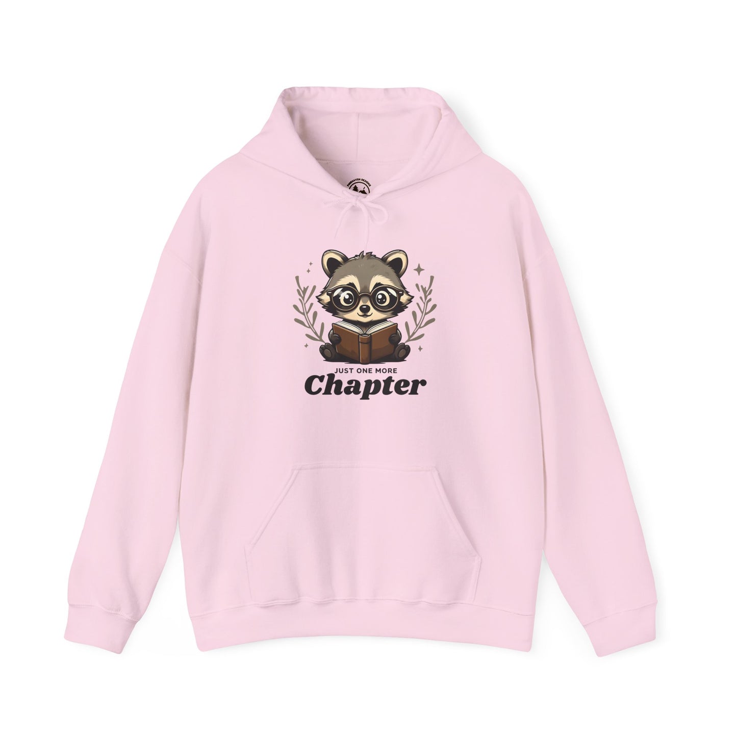 Just One More Chapter Charming Reading Raccoon Hoodie