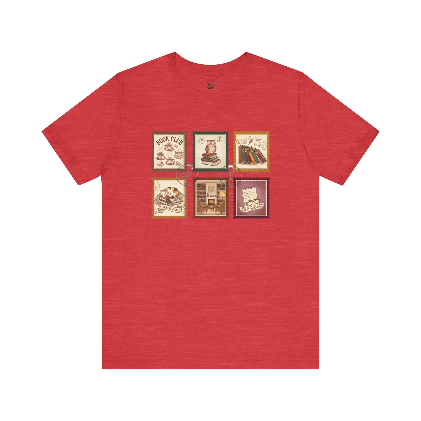 Book Club T-Shirt – Vintage Literary Stamp Design Unisex Tee for Readers