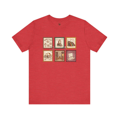 Book Club T-Shirt – Vintage Literary Stamp Design