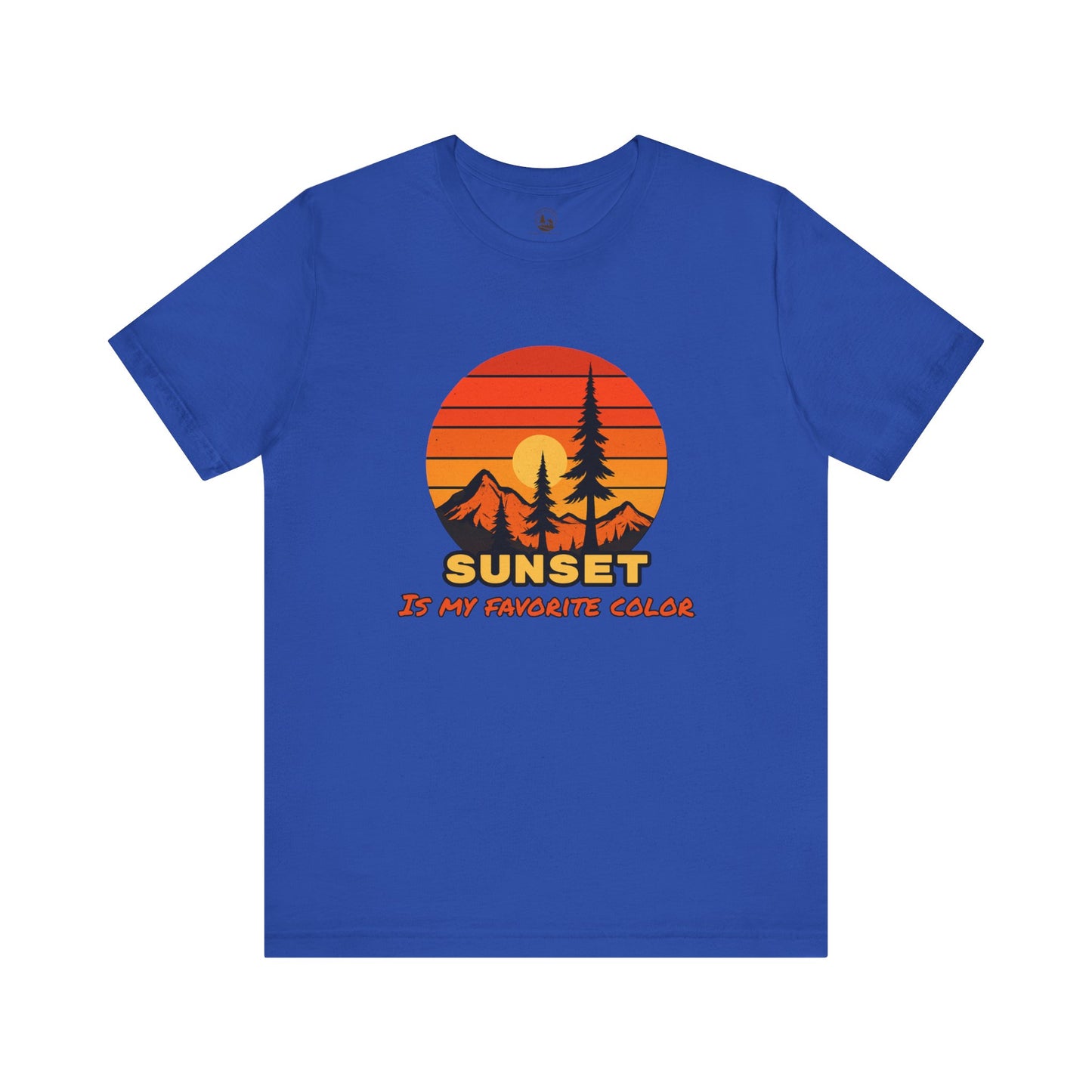 Sunset Mountain Graphic T-Shirt Gift For Outdoor Enthusiast