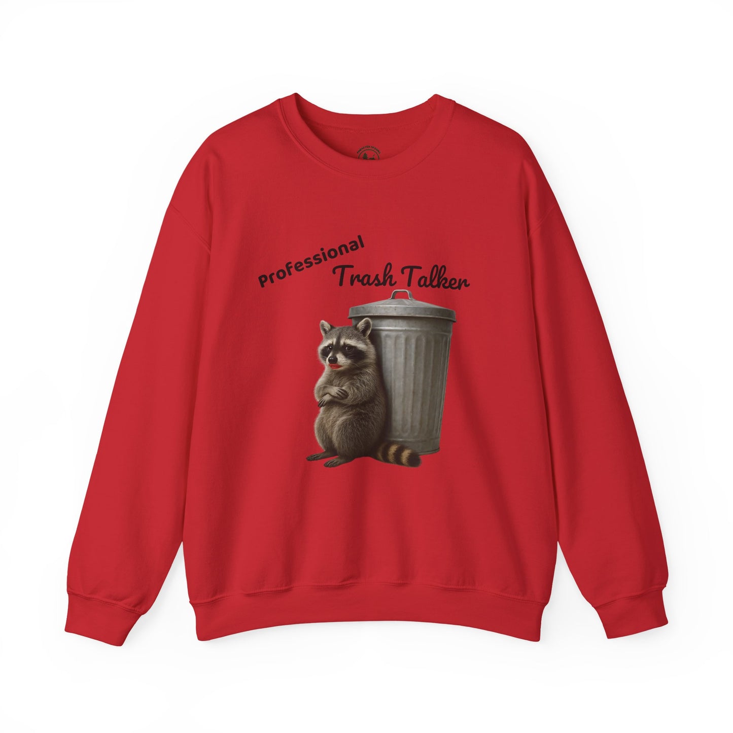 Professional Trash Talker Sweatshirt, Funny Raccoon Sweatshirt on Gildan 18000