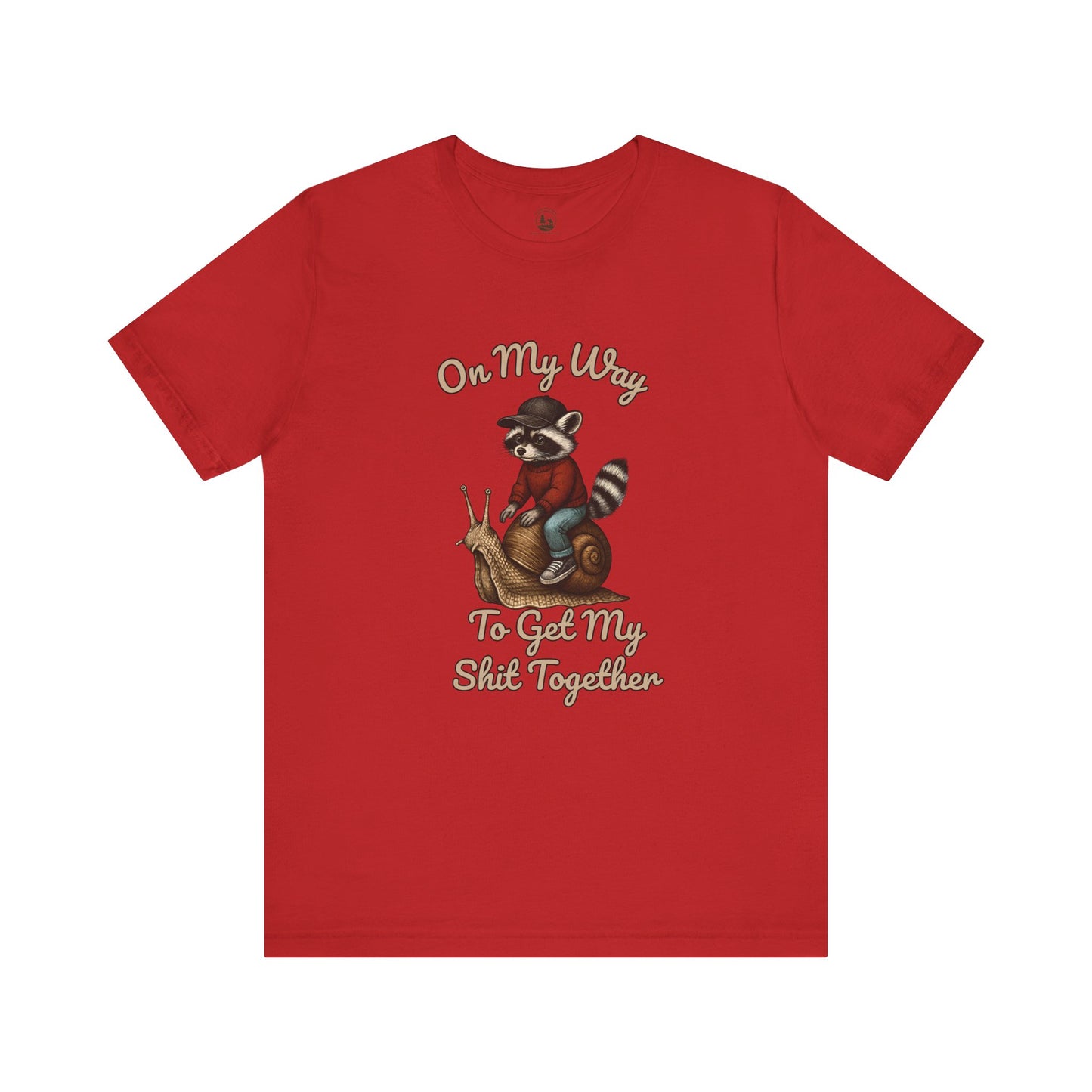 On My Way to Get It Together T-Shirt, Funny Raccoon Graphic
