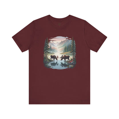 Moose Wilderness Graphic Unisex T-Shirt