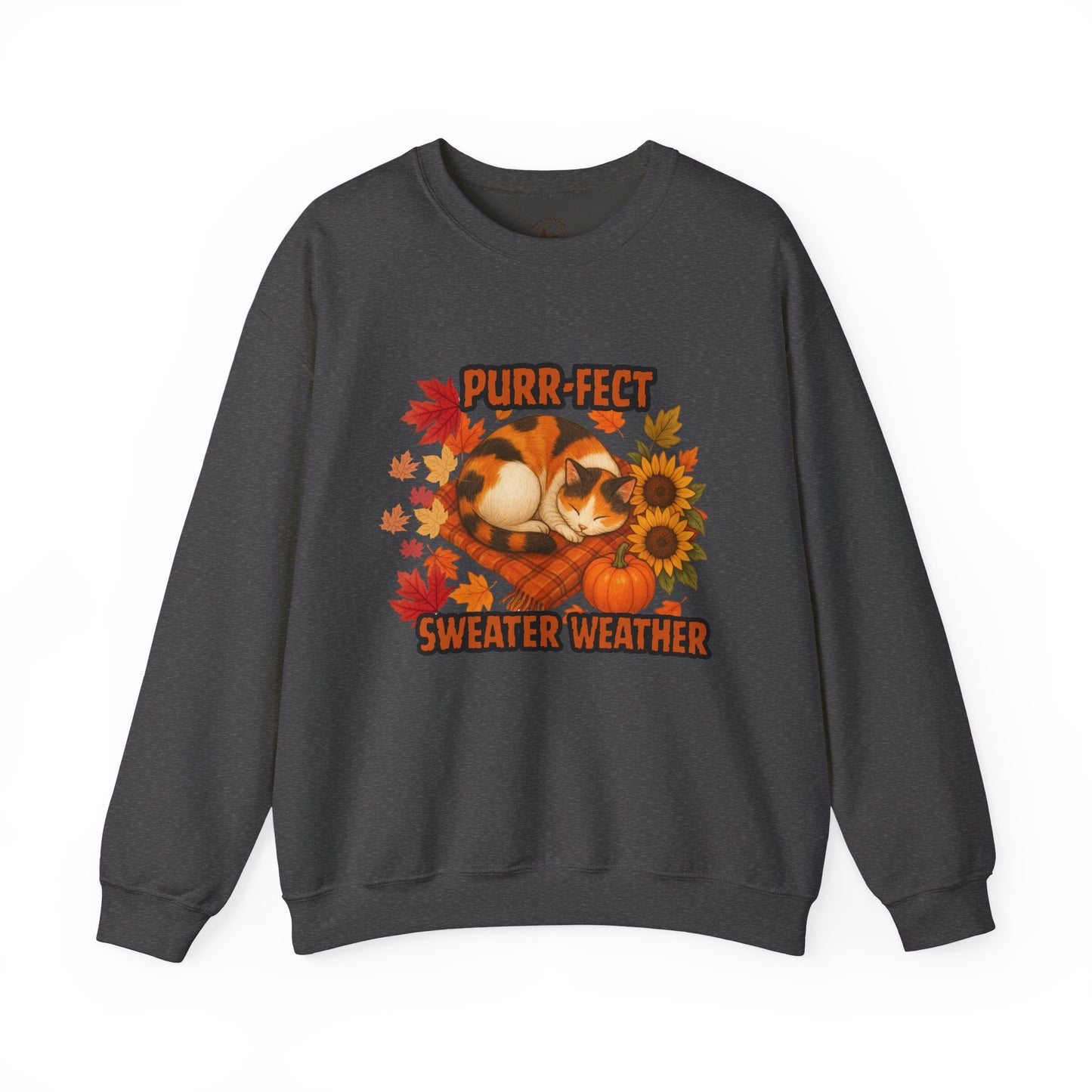 Purr-Fect Sweater Weather Sweatshirt Cute Fall Crewneck
