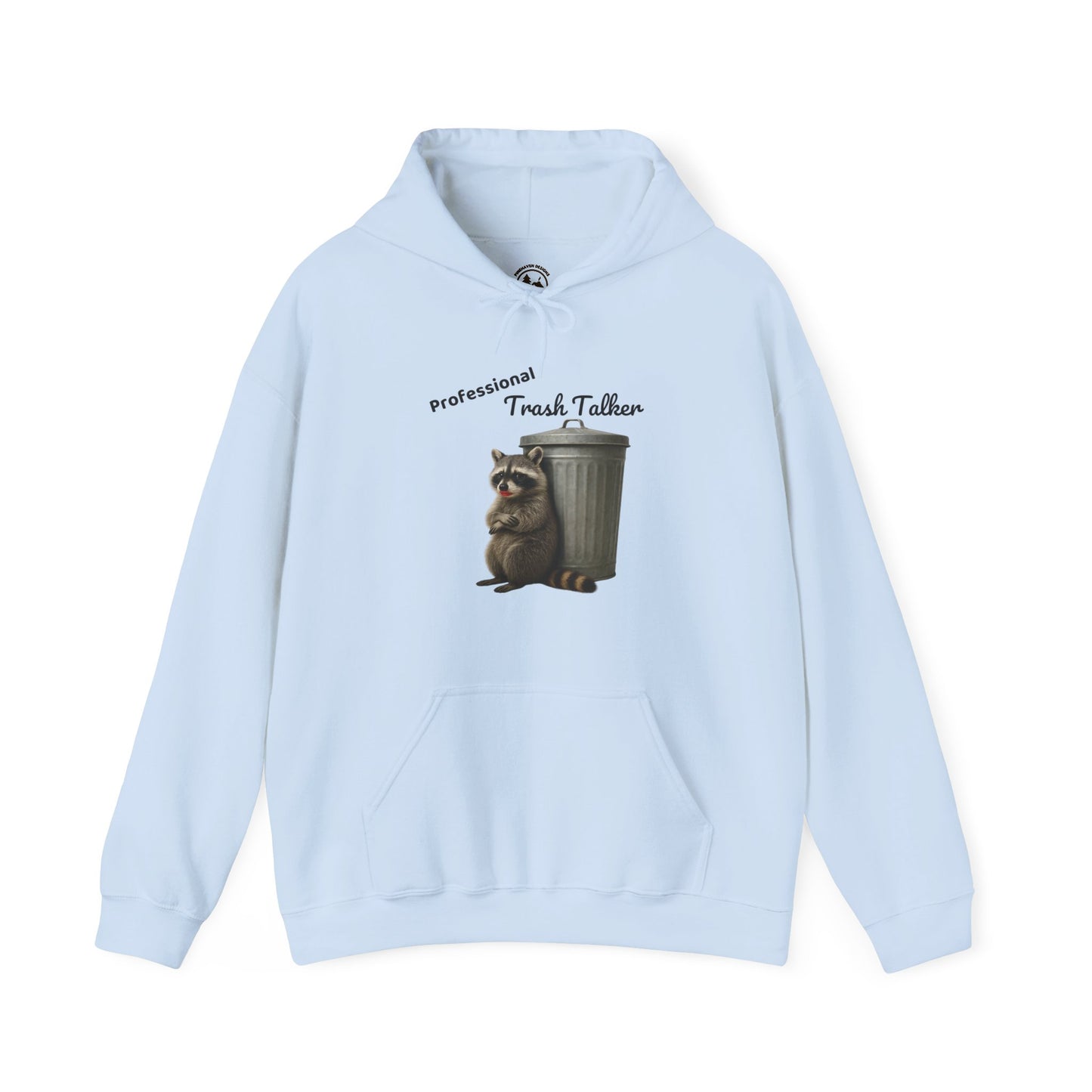 Professional Trash Talker Hoodie, Raccoon Lover Apparel on Gildan 18500 Hoodie
