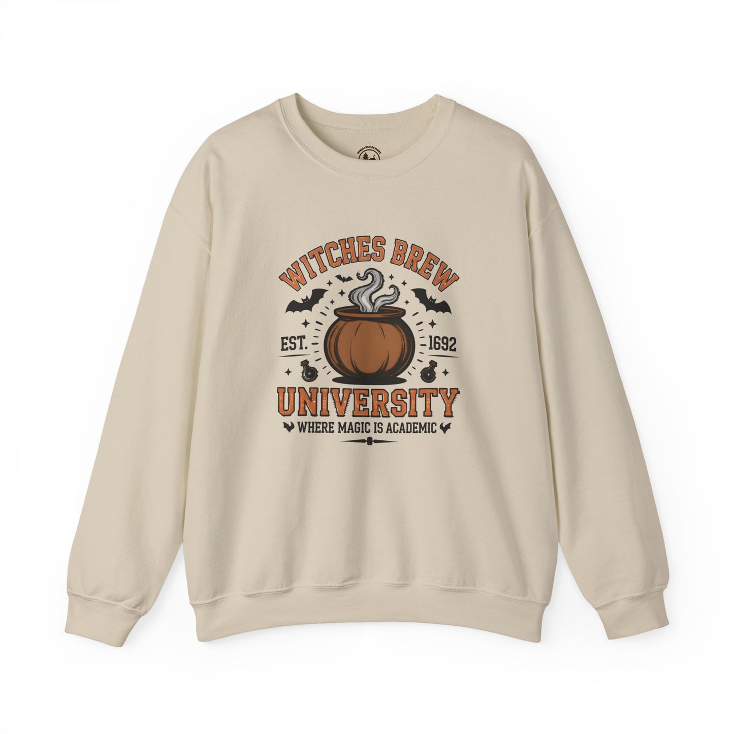 Witches Brew University Crewneck Sweatshirt, Cozy Halloween Apparel