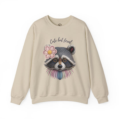 Cute But Feral Raccoon Sweatshirt