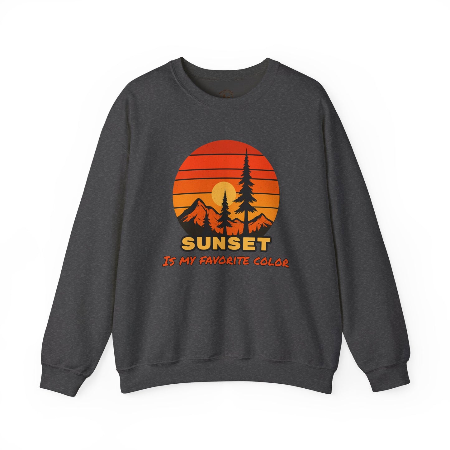 Sunset Mountain Crewneck Sweatshirt – Gildan 18000