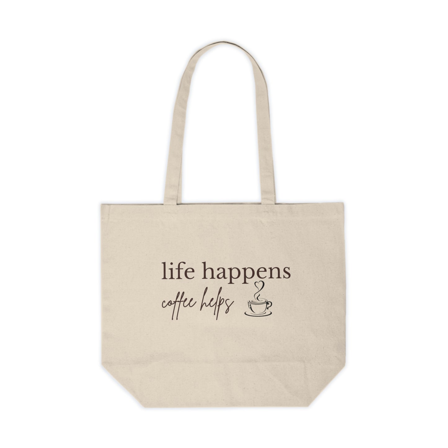 Life Happens Coffee Helps Tote Bag