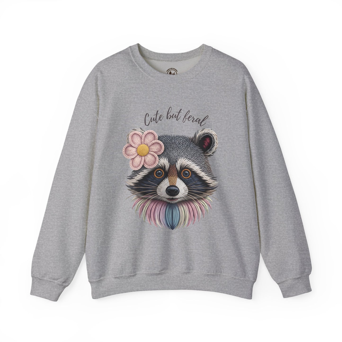 Cute But Feral Raccoon Sweatshirt