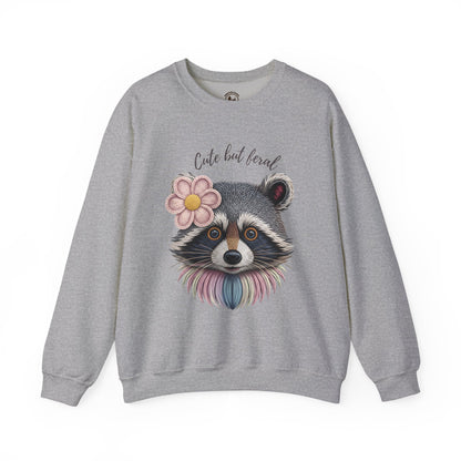 Cute But Feral Raccoon Sweatshirt