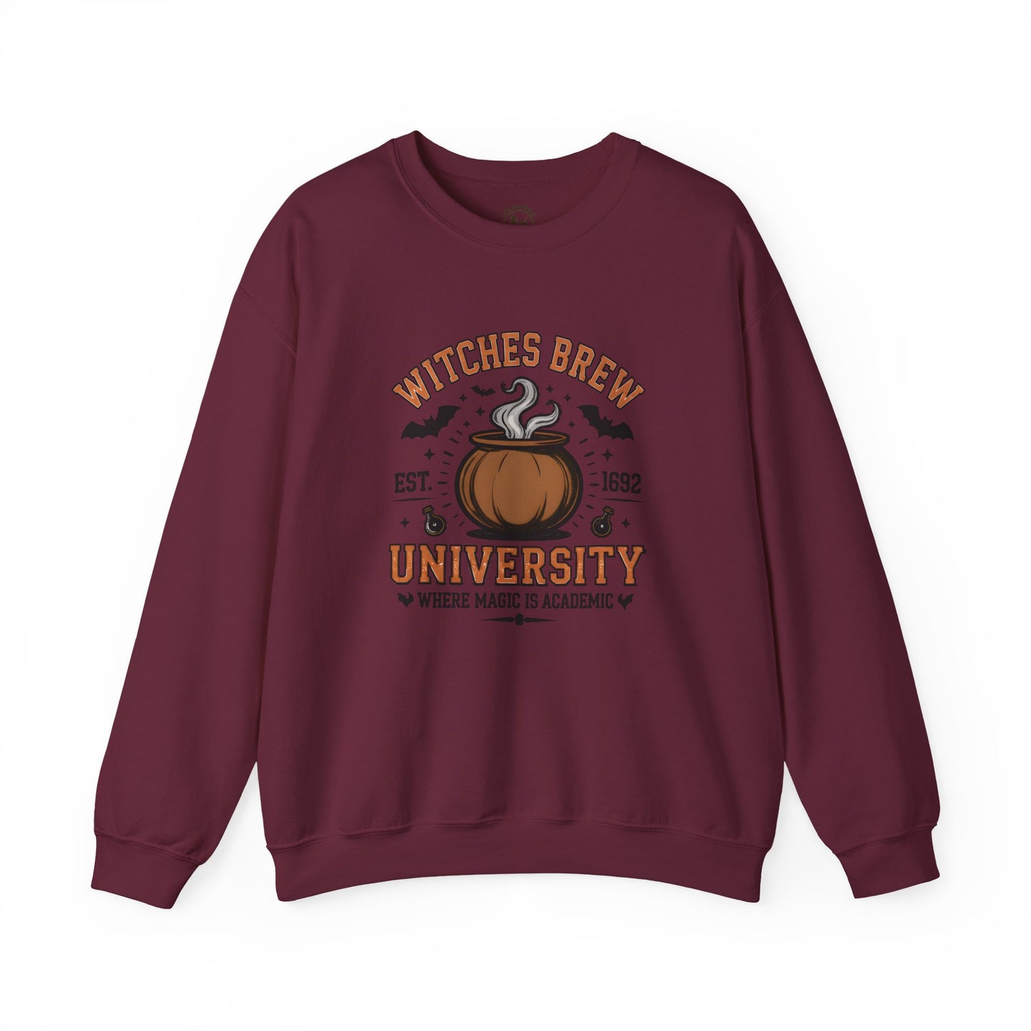 Witches Brew University Crewneck Sweatshirt, Cozy Halloween Apparel