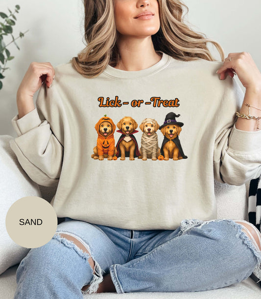 Lick-or-Treat Golden Retriever Crew Neck