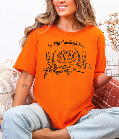 In My Sourdough Era Print On A T-Shirt, Perfect for Bread Makers