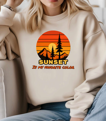 Sunset Mountain Crewneck Sweatshirt