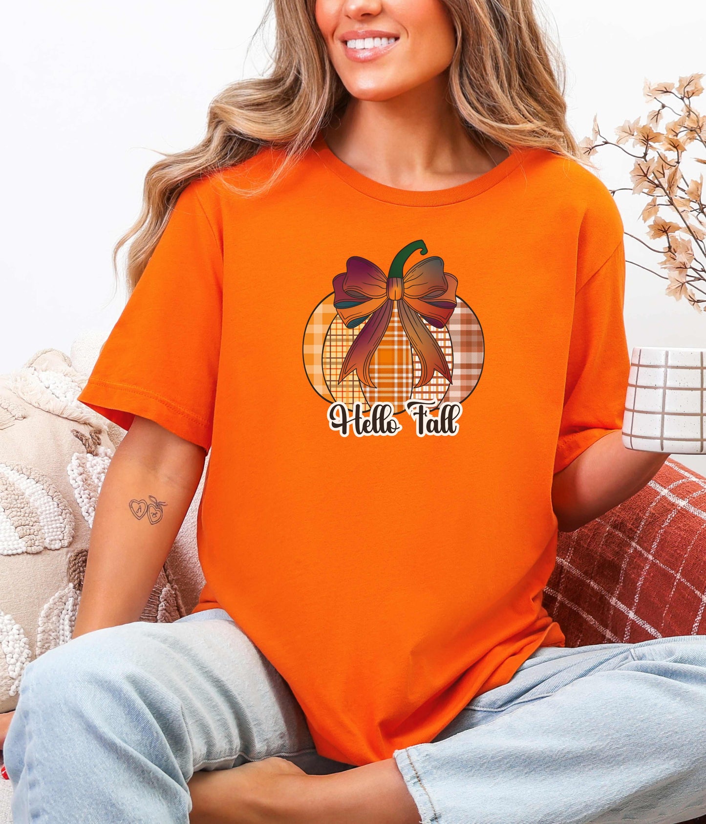 Hello Fall Pumpkin T-Shirt