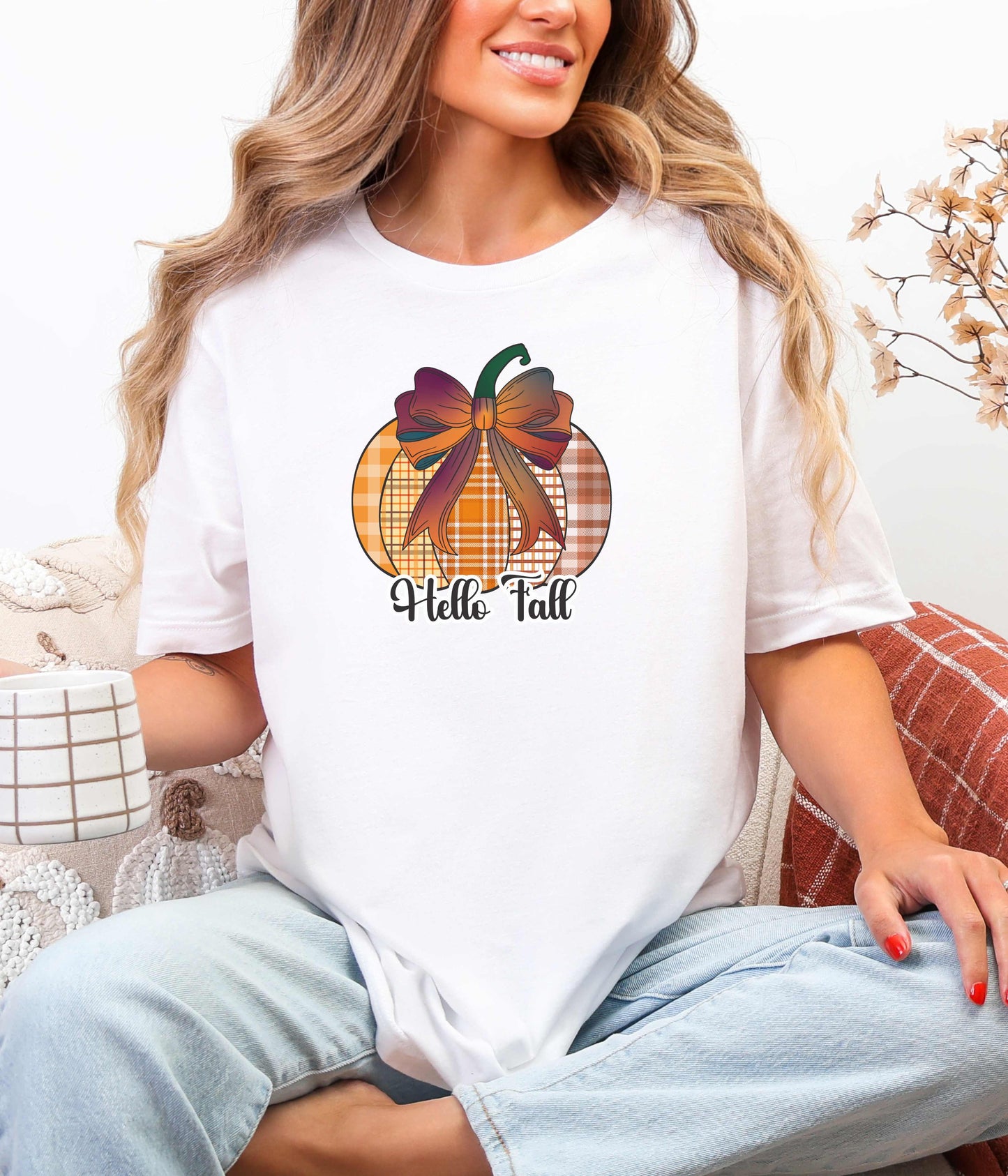 Hello Fall Pumpkin T-Shirt