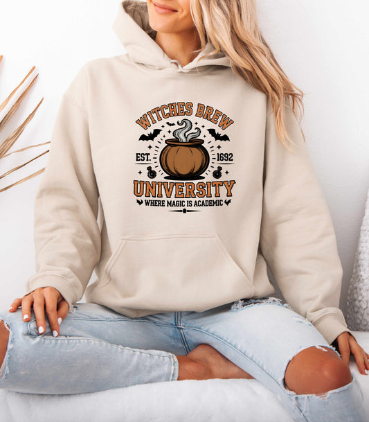 Witches Brew University Sweatshirt, Funny Halloween Witch Graphic