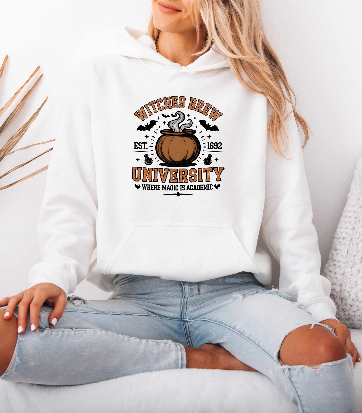 Witches Brew University Sweatshirt, Funny Halloween Witch Graphic