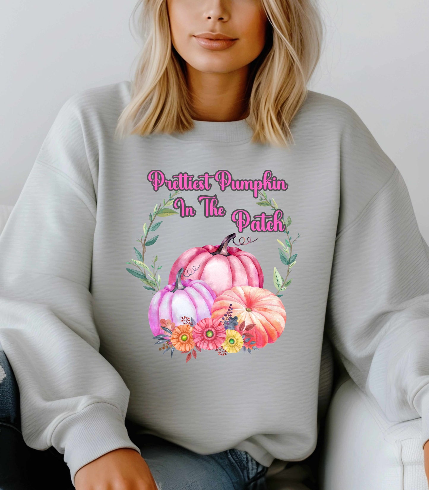 Prettiest Pumpkin in the Patch Sweatshirt | Cute Fall & Halloween Shirt