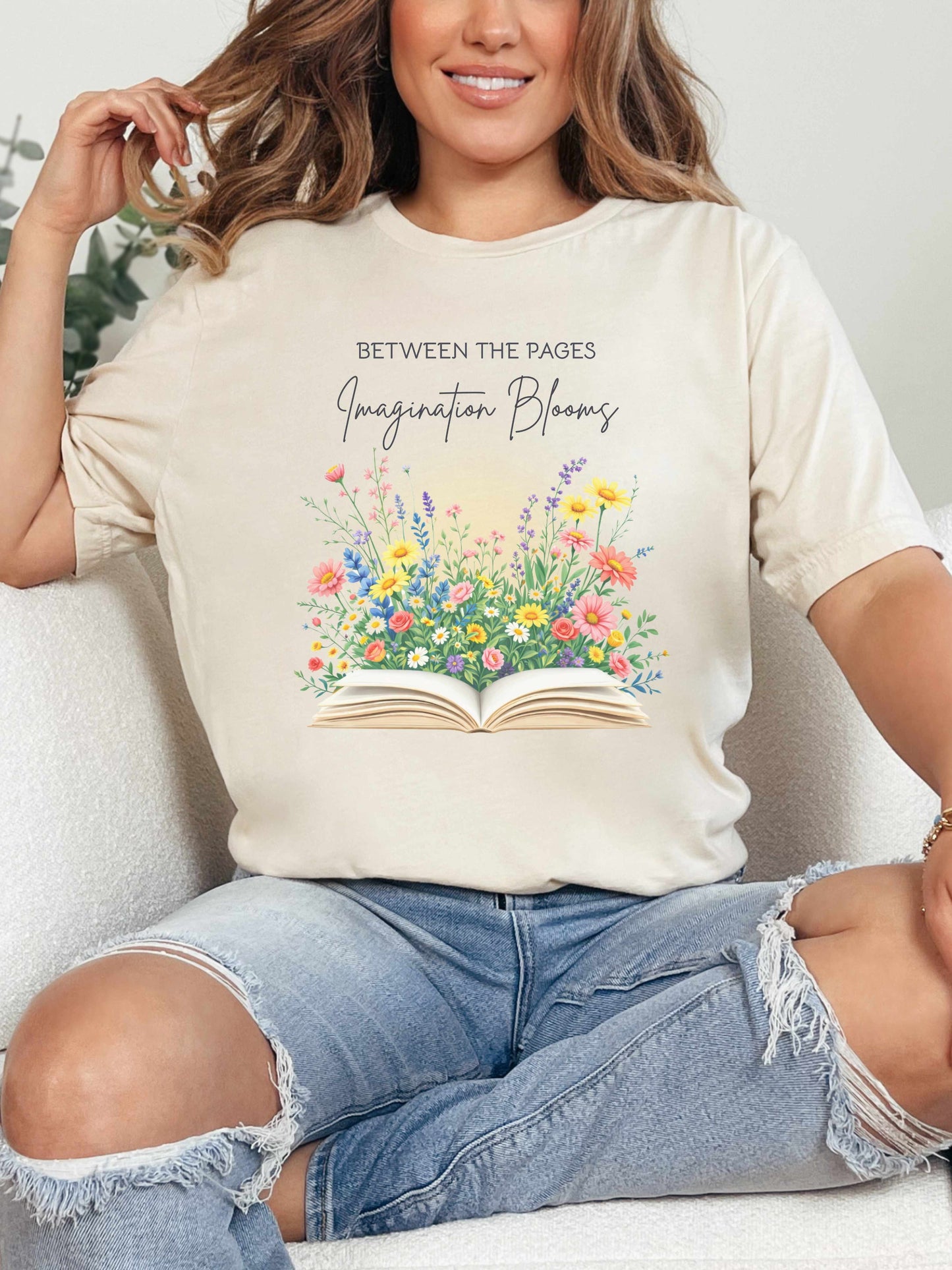 Between the Pages Imagination Blooms T-Shirt