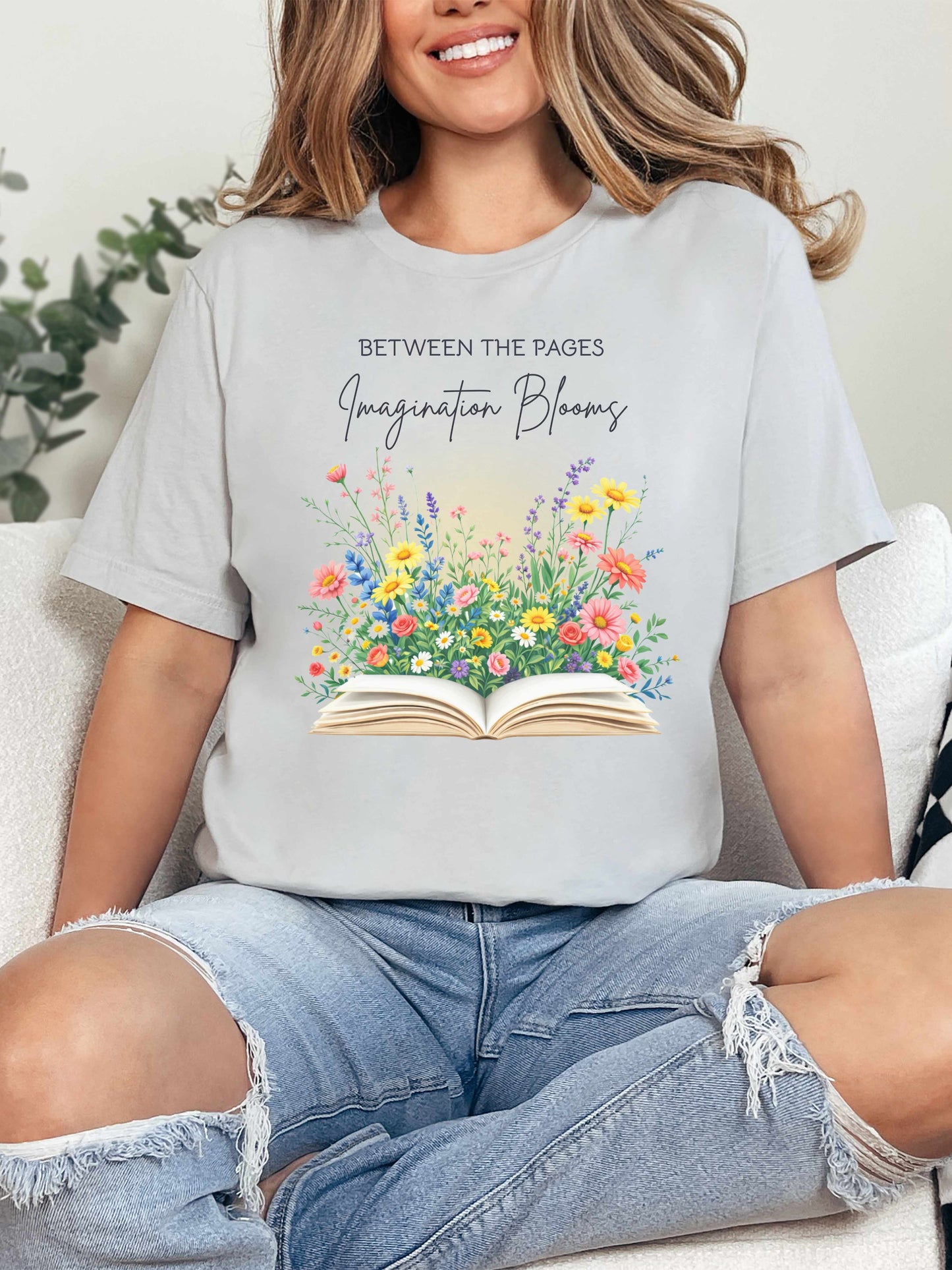 Between the Pages Imagination Blooms T-Shirt