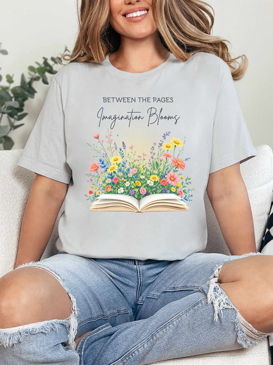 Between the Pages Imagination Blooms T-Shirt